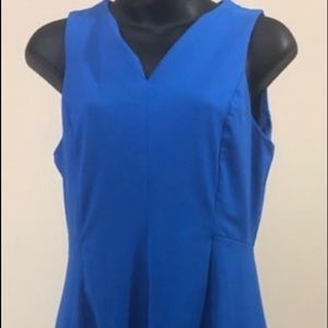 Very nice deep blue sleeveless dress